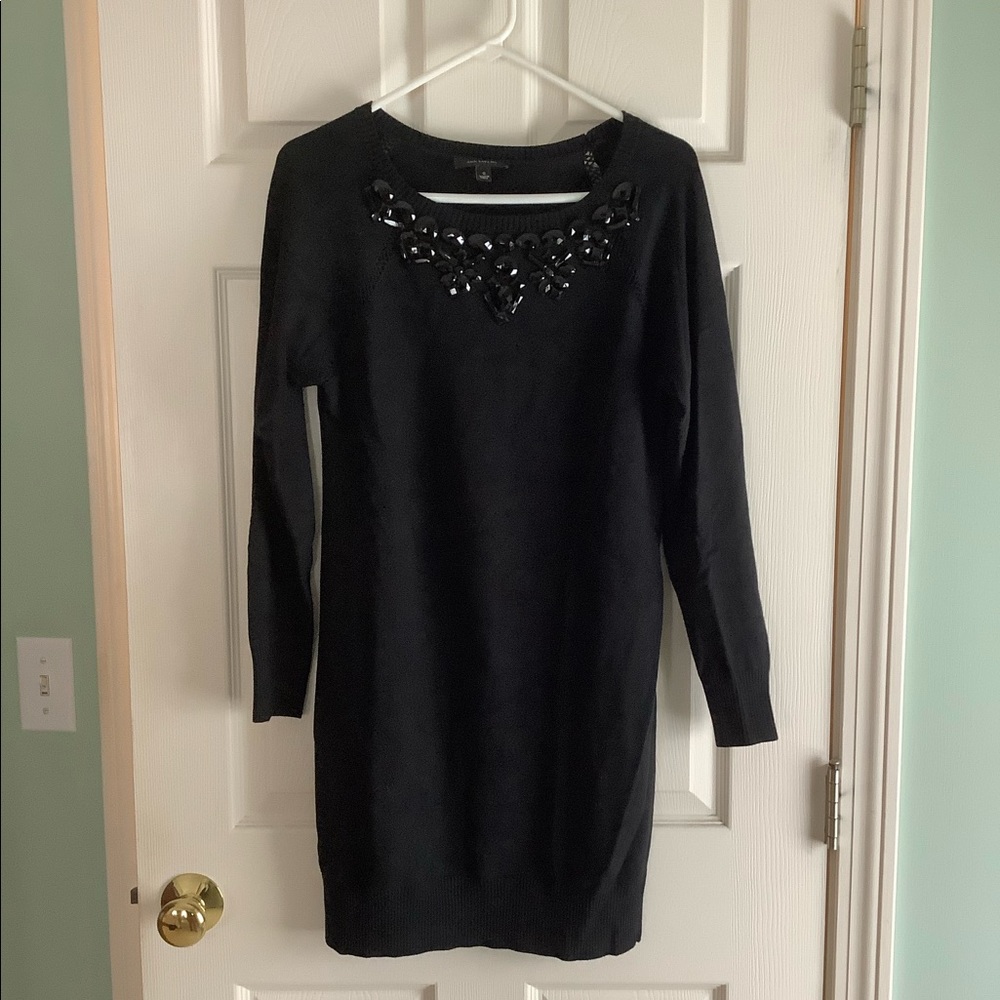 WHBM black sweater dress